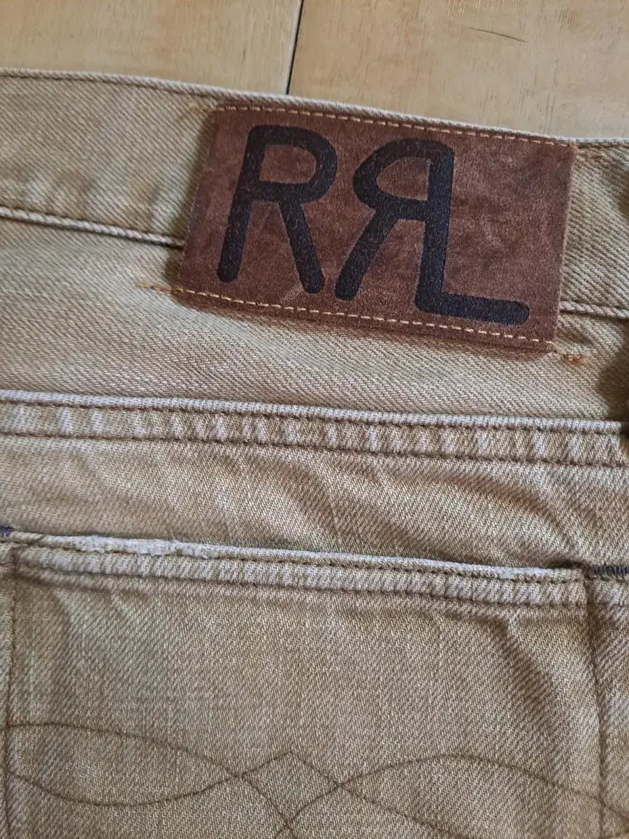 RRL 슬림핏 셀비지 데님